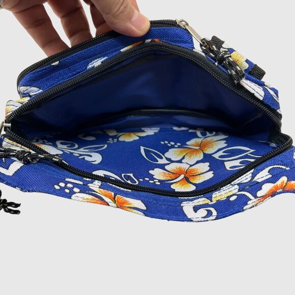 American UNI Floral Belt Bag - Multi-Pocket Travel Waist Bag - Picture 5 of 8